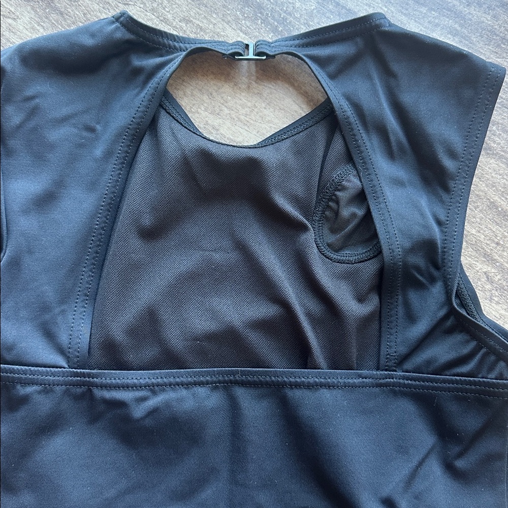 Balera 🖤 Black Long Sleeve Cutout Asymmetrical Leotard - L - Picture 5 of 8